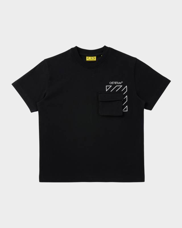 Boy's Cargo Pocket Logo Short-Sleeve T-Shirt, Size 4-12